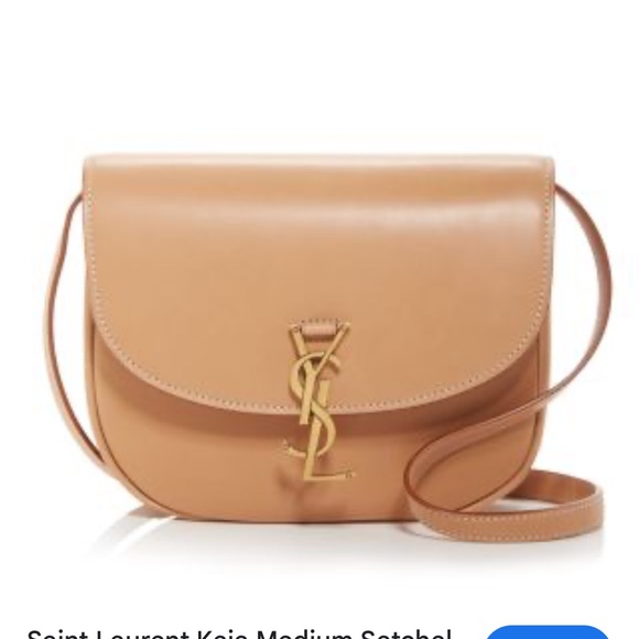 Yves Saint Laurent Handbags - Yves Saint Laurent Kaia Tan Medium Leather Crossbody Bag